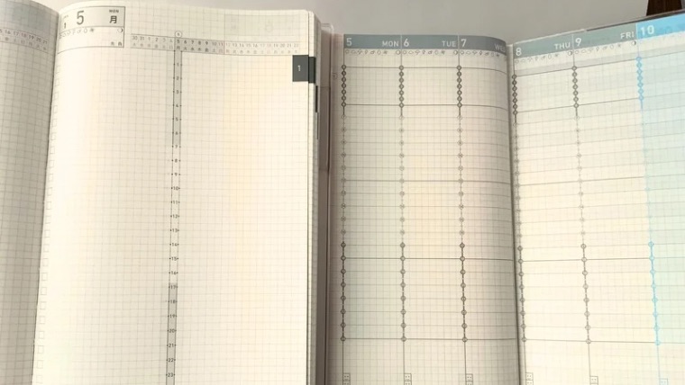 ジブン手帳時間軸　DAYsとスタンダードの違い